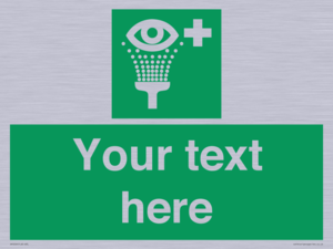 Custom Eye Wash Station Sign